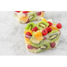 Obst Wirrwarr im 100 g Becher (Symbolbild)